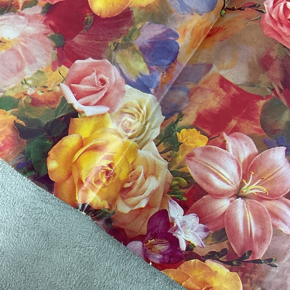 Vintage floral rose gift wrapping paper lot - Picture 6 of 10